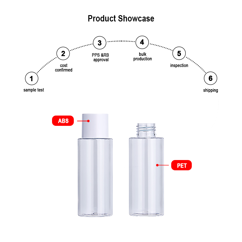100ml white toner bottle