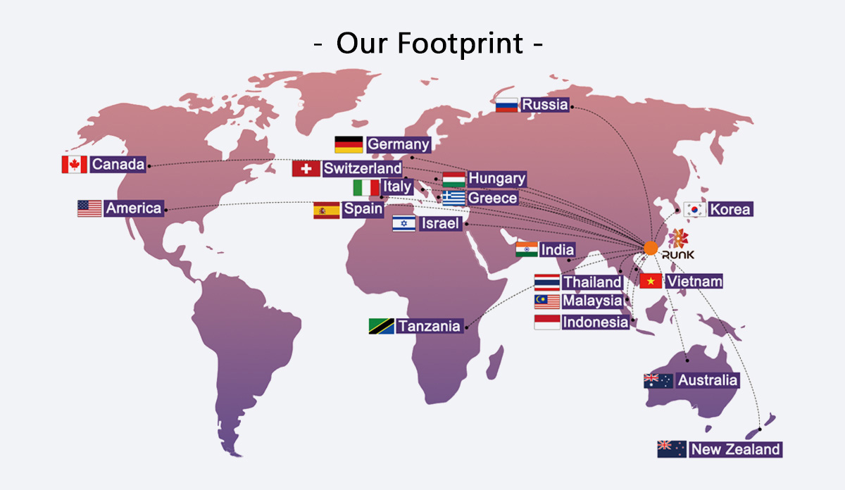 Runk's footsteps to the world